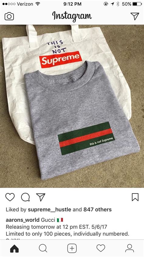 this is not supreme gucci t